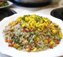 Ham Fried Rice with Soup