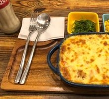 German Smoked Chicken Risotto Bake