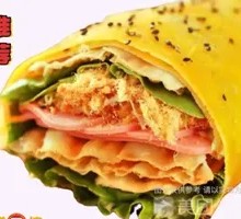 Pork Floss Ham Pancake