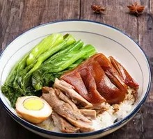 Pork Trotter and Braised Goose Rice