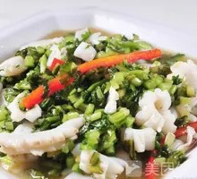 Snow Cabbage Stir-fried Squid