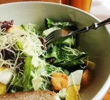 Caesar Salad with Smoked Salmon