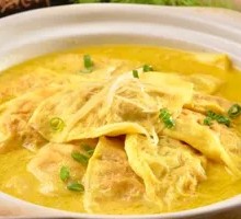 Bok Choy Egg Dumplings