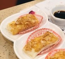 Fried Fresh Milk with Almond Slices
