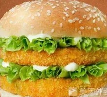 双层田园鸡蔬堡