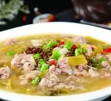 Spicy Sour Frog with Golden Soup