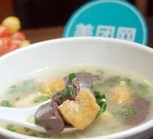 Duck Blood and Tofu Soup