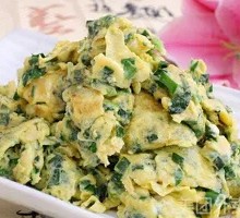 Stir-fried Eggs with Leeks