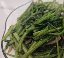 Shrimp Paste Stir-fried Water Spinach