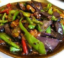 Stir-Fried Eggplant with Green Chili