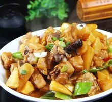 Potato Slices Chicken Bucket Rice