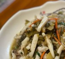 Salted Vegetable Stir-fried Squid