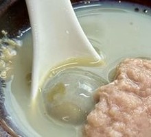 Century Egg and Pork Dumpling Soup