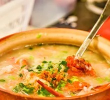 Fresh Crab and Shrimp Congee