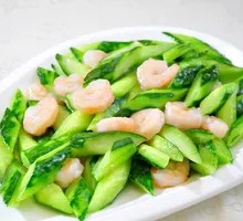 Stir-Fried Shrimp with Cucumber