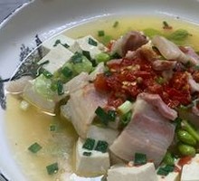 Stinky Tofu with Douban Sauce and Steamed Salted Pork