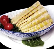 Spring Bamboo Shoots Soup with Ingredients