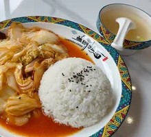 Spicy and Sour Cabbage Rice Bowl