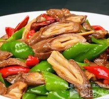 Green Pepper Pig's Stomach Rice Bowl