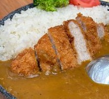 Thick Cut Pork Cutlet Japanese Curry Rice