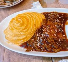 Teriyaki Beef Omelet Rice