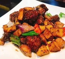 Beef Cubes with Mushrooms