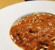 Italian Bacon Meat Sauce Pasta