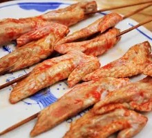 Spicy Chicken Wing Tips with Green Chili