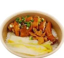 Rose Soy Sauce Chicken Leg Rice