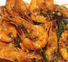 Braised Shrimp in Yellow Sauce