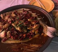 Stewed Intestine Grilled Fish