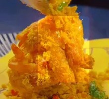 Golden Crispy Shrimp with Oats