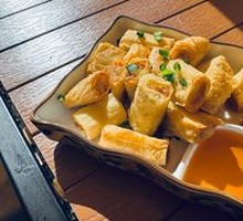 Fried Tofu Skin with Yellow Croaker Roll