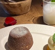 Chocolate Lava Cake with Vanilla Ice Cream