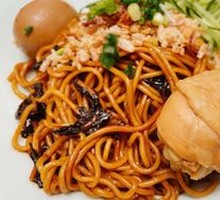 Shrimp Scallion Oil Noodles