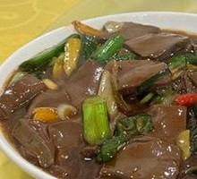 Garlic Shoot Duck Blood Stir-fry