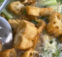 Loofah with Old Fried Dough Stick