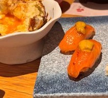 Salmon and Sea Urchin Sushi