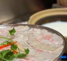 Poached Lobster Fish Slices in Porridge Water