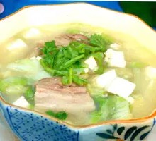 Braised Pork Belly with Chinese Cabbage and Tofu