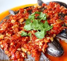 Steamed Fish Head with Chopped Chili