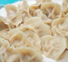 Chinese cabbage and pork dumplings