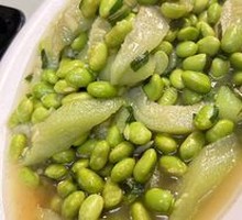 Loofah with Edamame Stir-fry