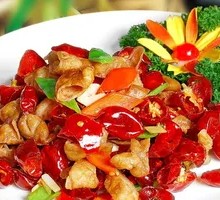 Spicy Pork Intestine Rice Bowl