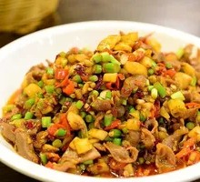 Sour Pickled Beans with Chicken Offal