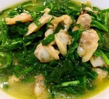 Stir-fried Clams with Leeks