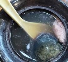 Century Egg and Pork Dumpling Soup