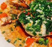 Scallion Oil Steamed Soft-Shell Crab