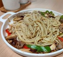 Mushroom Beef Noodles