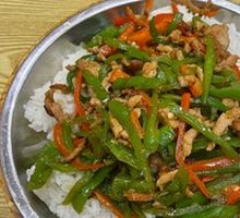 Green Pepper Shredded Pork Rice